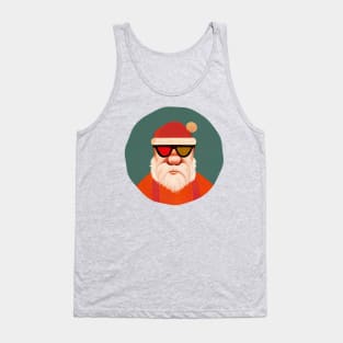 Cool Santa Claus with sunglasses Tank Top